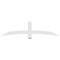 Ekena Millwork Bellingham Architectural Grade PVC Gable Bracket, 72"W x 18"H x 4"D x 4"F, 6/12 Pitch GBP072X18X0404BEL00 - alternate 2